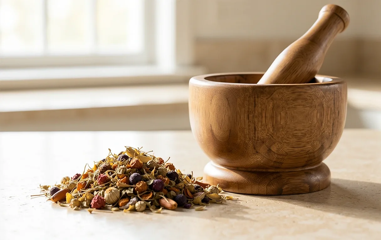 Ingredientes botánicos y herramientas de nutrición