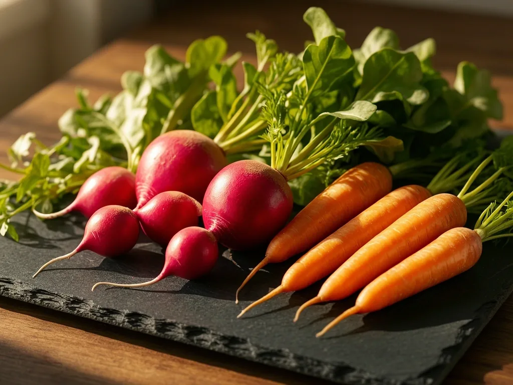 Raíces y vegetales